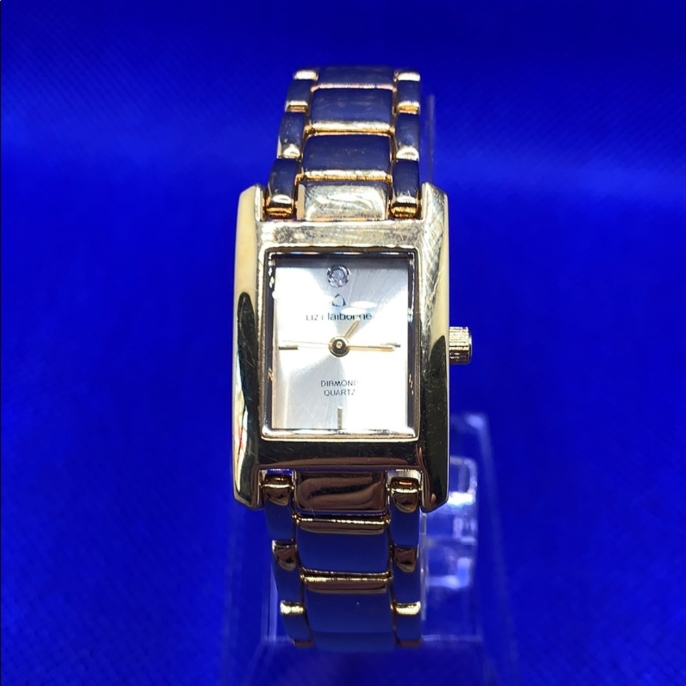 Liz Claiborne Diamond Quartz Gold Ladies Watch